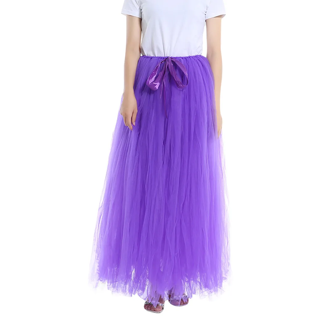 HandmadeFashion Свадебная Тюлевая юбка до пола для девочек пушистая пачка взрослых