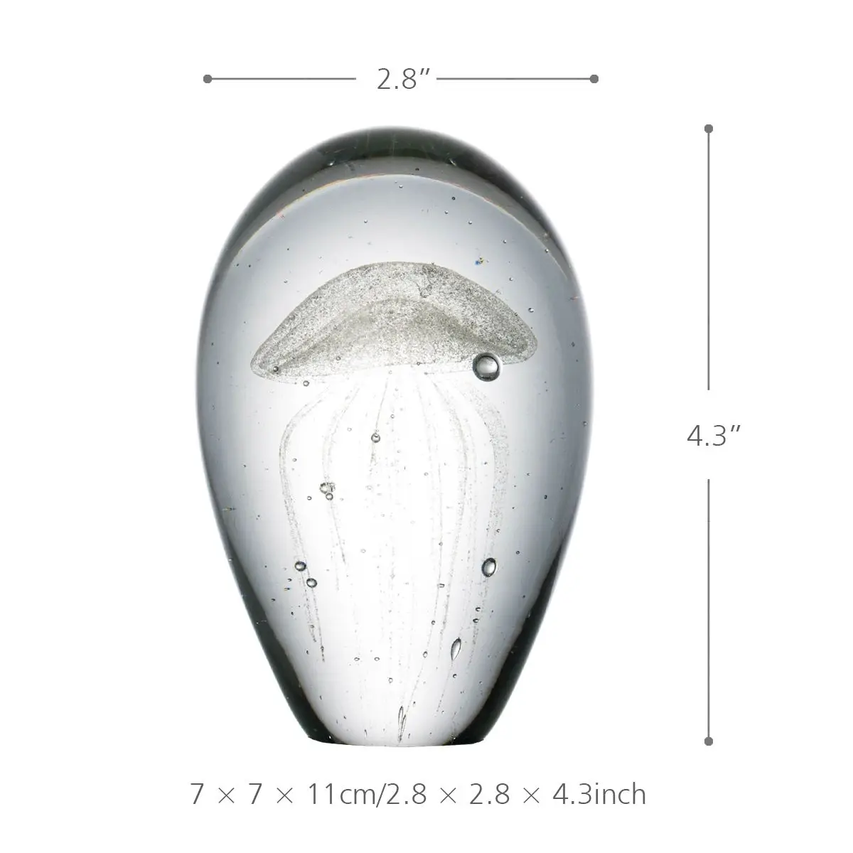 Tooarts стеклянные фигурки Медузы для домашнего декора стеклянное современное