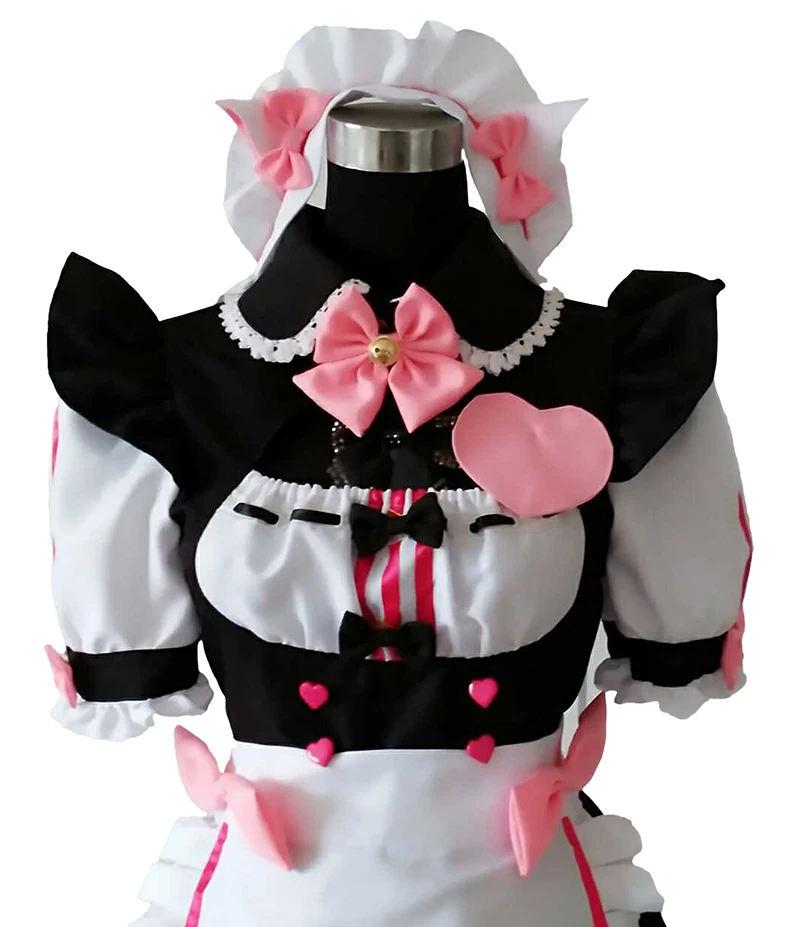 Женский карнавальный костюм NEKOPARA Chocola Vanilla Maid Сексуальное Милое Платье полный