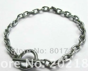 Браслет-цепочка из цинка с подвесками в виде букв 190 мм |