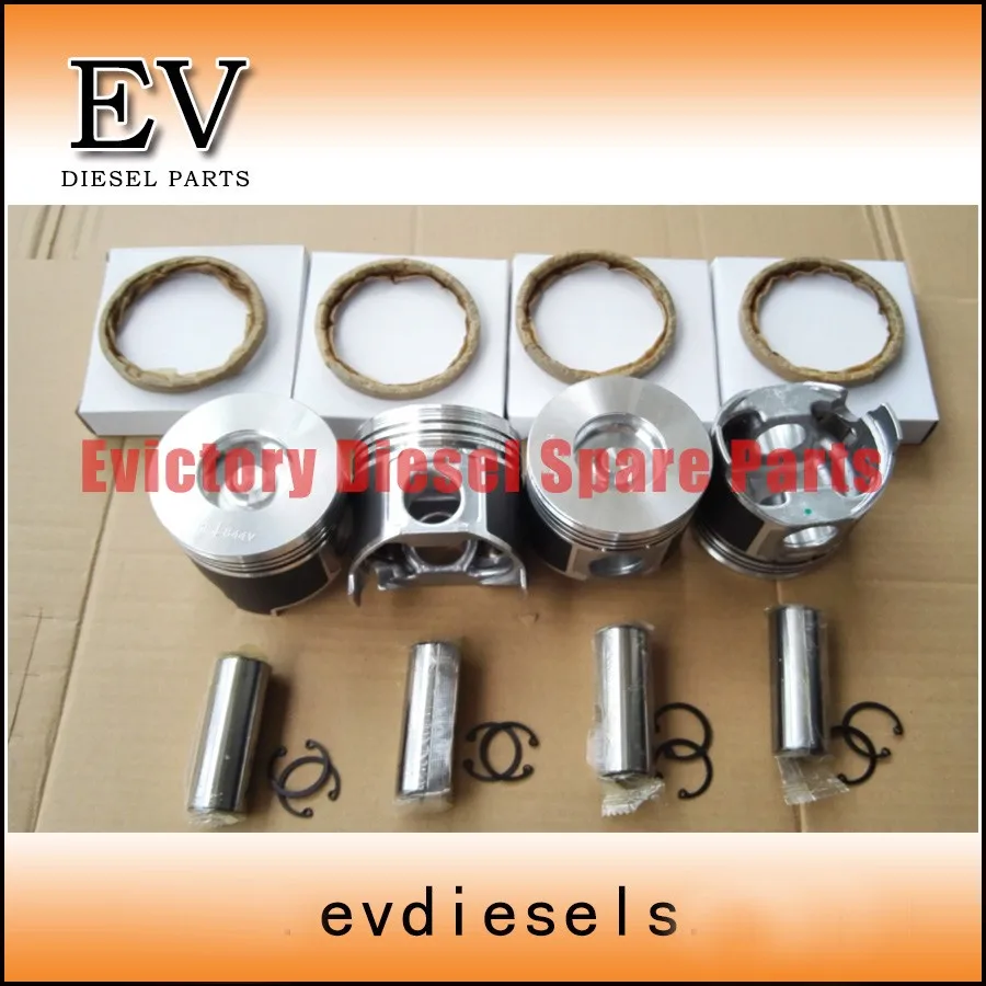 

For Komatsu PC45R PC40MR excavator 4D84 4D84E 4TNE84 piston+piston ring