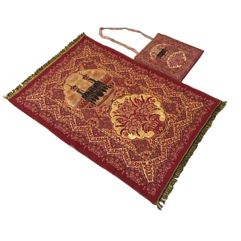 XHX888 Ислам Moslim молитва открытый ковер vloerkleed Tapis Портативный мешок ковров Tappeto Tappeti