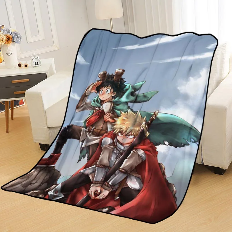????? カスタム私のヒーローアカデミー毛布ベッドスローブランケットソフトブランケット夏毛布アニメ毛布旅行毛布