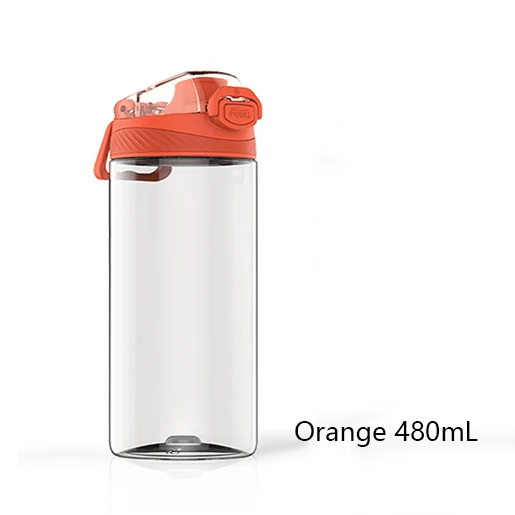Orange 480mL Спортивная чашка Xiaomi Tritan, 480 мл и 620 мл, с одной стороны, с открытой крышкой, с блокировкой безопасности, Нетоксичная и безвкусная, высокая термостойкость - Цвет: Orange 480mL