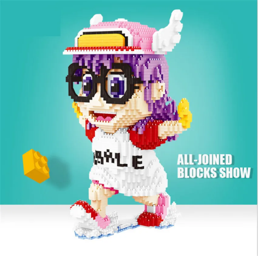 Balody аниме Dr.Slump Alrale розовые крылья ангела очки бегущая девушка сделай сам