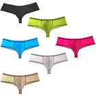 6 шт.Лот, сексуальное бикини, мужские боксеры, шорты, нижнее белье, жаккардовые кружевные трусы, удобные хлопковые мужские боксеры