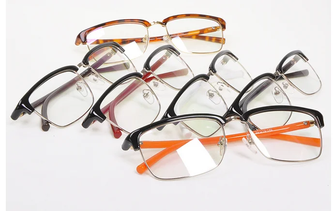 Унисекс Ретро защита от излучения усталости прозрачные линзы очки для чтения