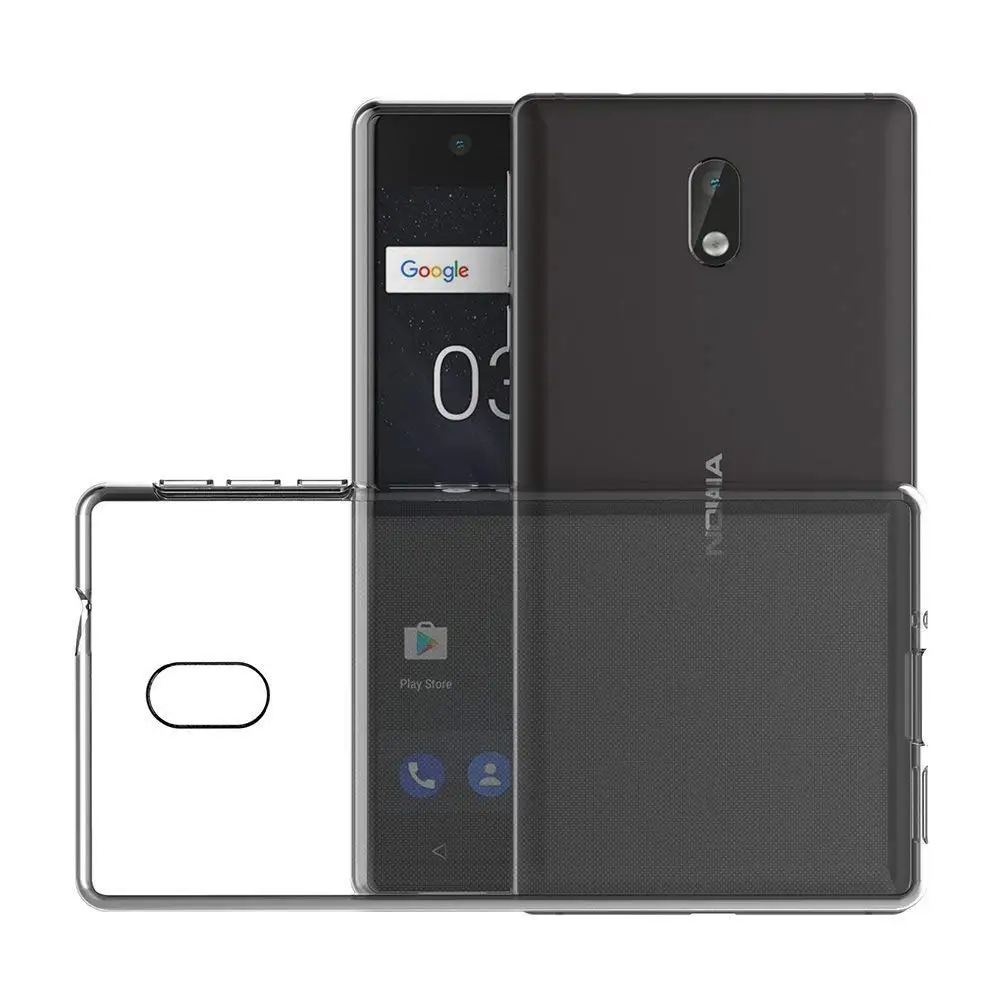 Чехол для Nokia 3 5 дюймов ультра тонкий мягкий Силиконовый ТПУ резиновый