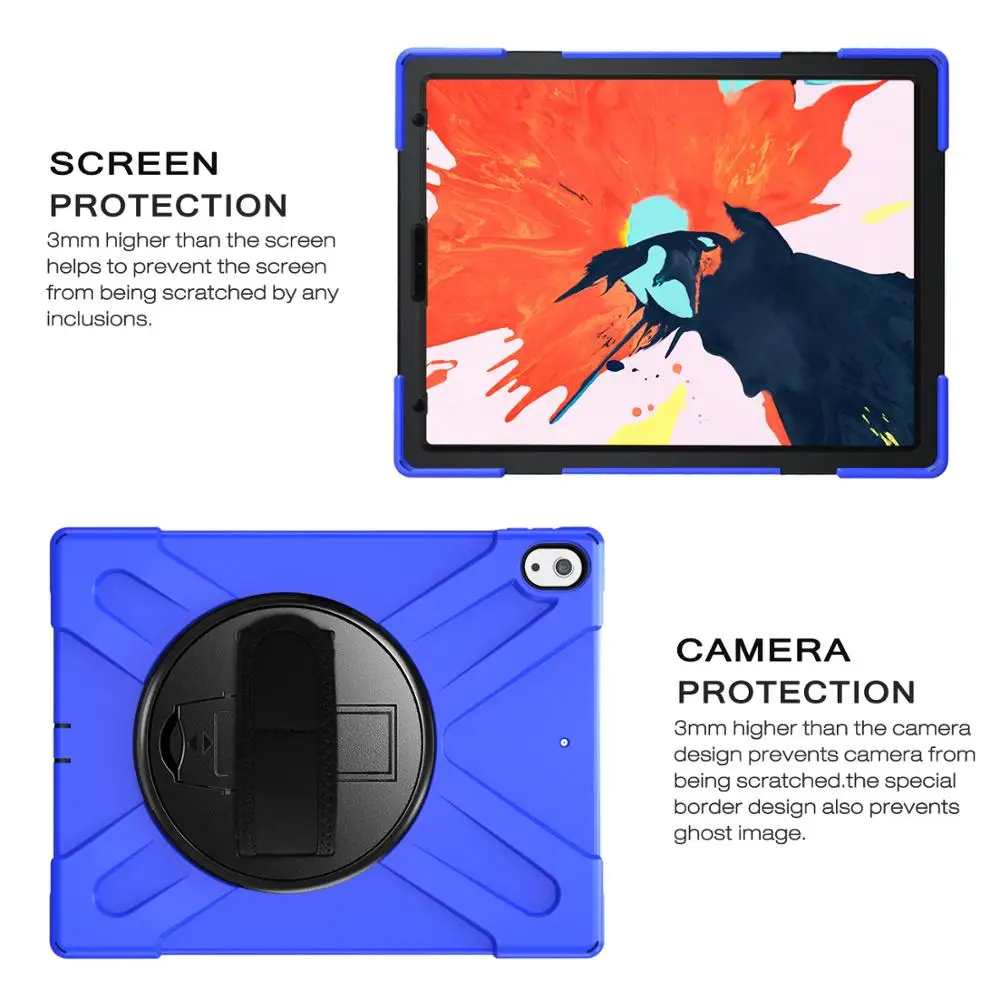 Чехол Conlez для iPad Pro 12 9 дюйма противоударный защитный чехол с подставкой ручной