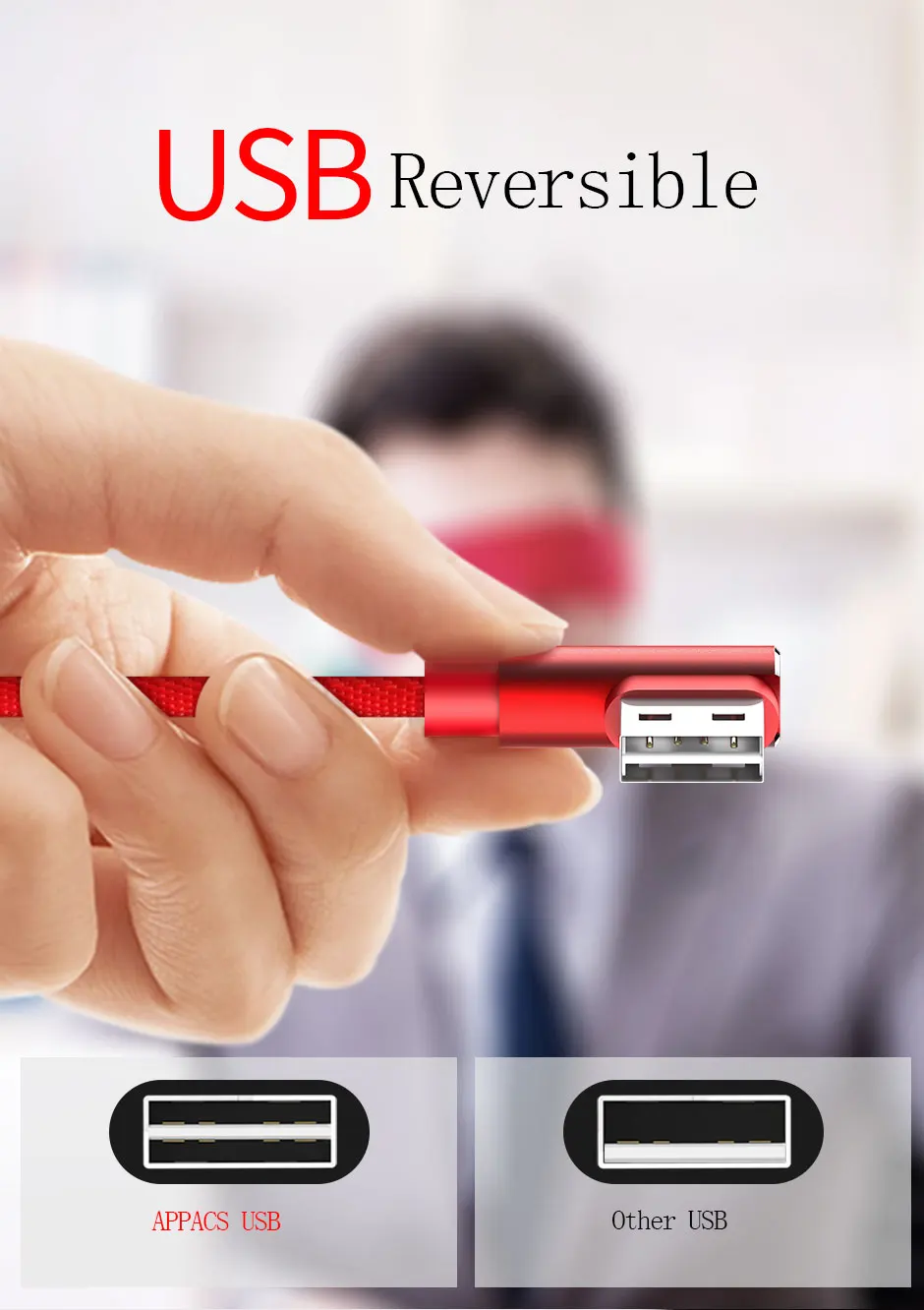 Кабель Micro USB APPACS 4 шт., кабель для быстрой зарядки, кабель для передачи данных 2.4A Micro USB для зарядки USB, кабель для samsung HTC, Huawei, Xiaomi