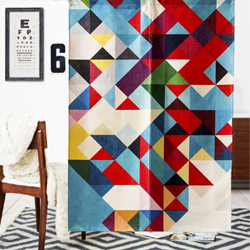 Nordic Animal Modern Trend Deer Geometric Door Curtain Bird Noren Study Home Decor Bedroom Kitchen Curtains | Дом и сад