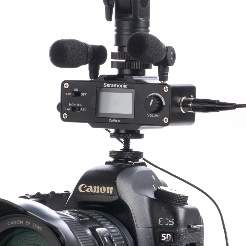 Saramonic Plug& Play микрофон 3,5 мм TRS для DSLR камер, видеокамер, CaMixer, SmartMixer, LavMic, SmartRig+, UWMIC9/10/15