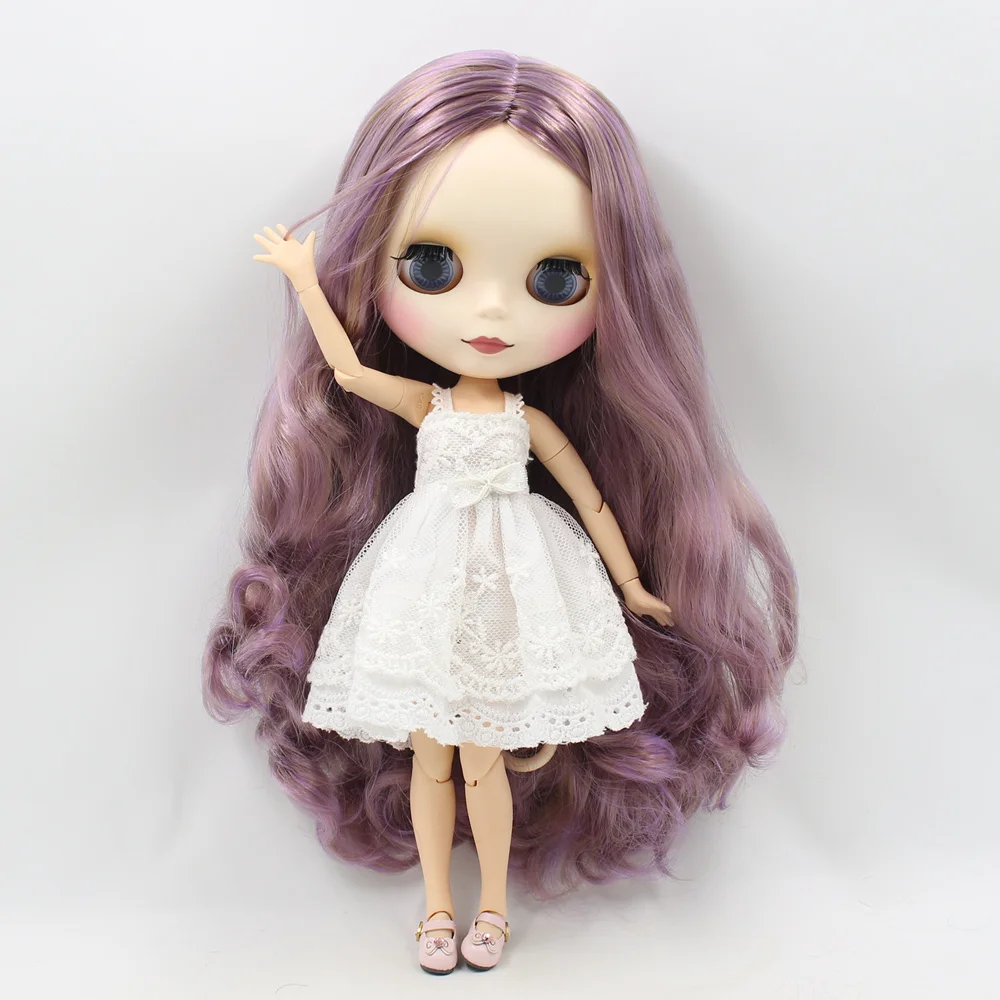 Одежда для кукол Blyth ICY Licca 1/6 белое кружевное платье бесплатная доставка | Игрушки