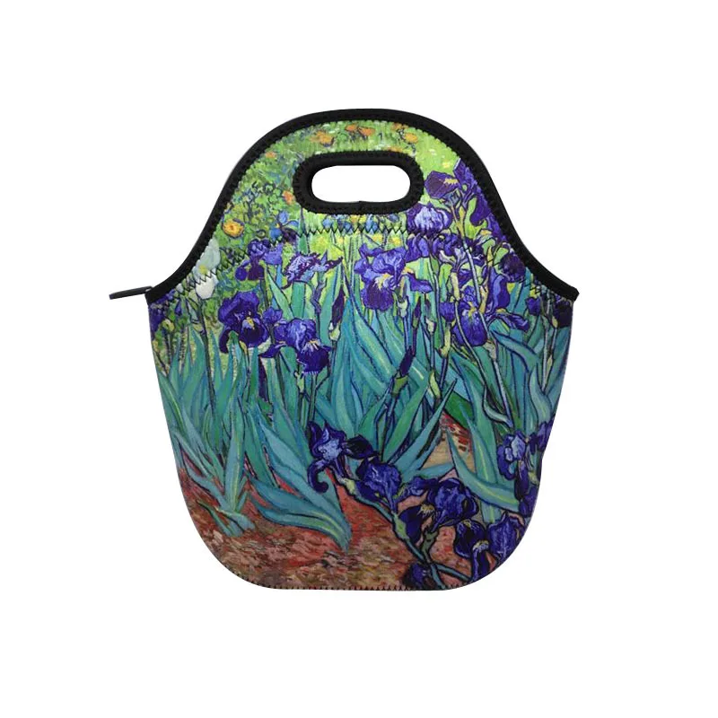 Monsisy Neoprene Lunch Bag for Women kids Men Cooler Lunch Box Bag Tote Portable Thermal Coffee Snack Food Picnic Bag Bolsa - Цвет: orchid