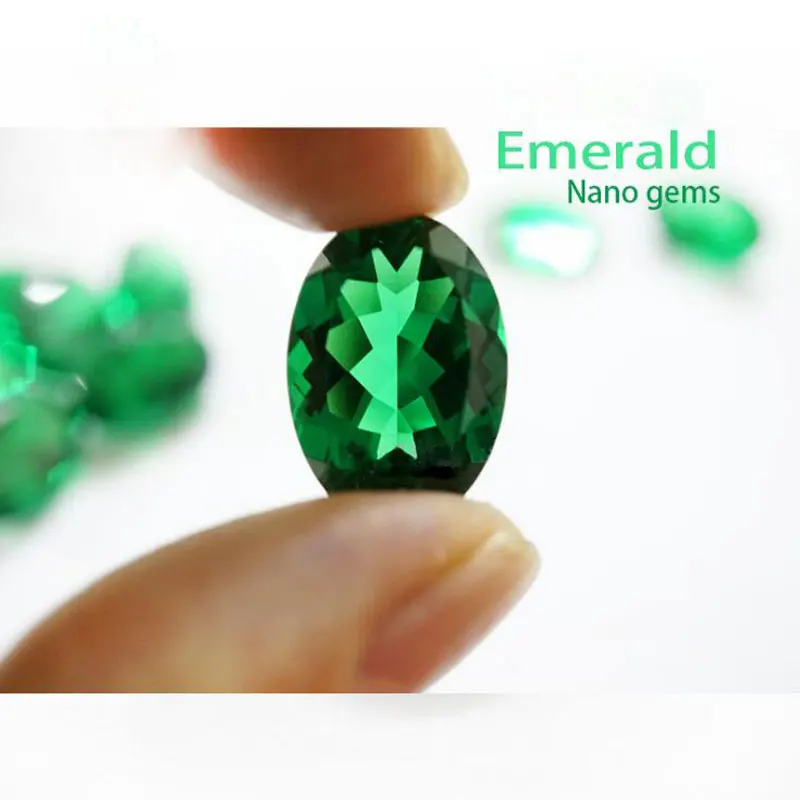 Овальный изумруд CSJ для серебряных монтажных колец ювелирных изделий|Кольца| |