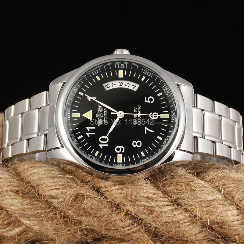 WINNER WRG8024M4S1 Automatic fashion dress wristwatch silver with stainless steel band for men hot selling free shipping | Наручные часы