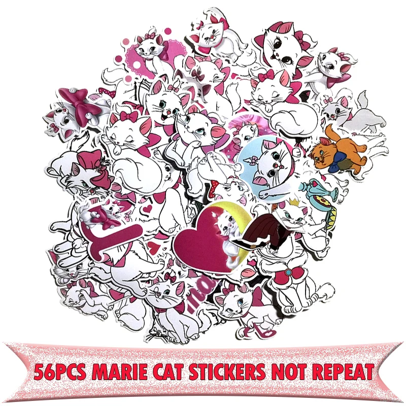 56 шт. Зонт кошка Мэри мультфильм забавные дети DIY Скрапбукинг альбом багаж ноутбук мотоцикл блокнот наклейка водонепроницаемые наклейки E0066