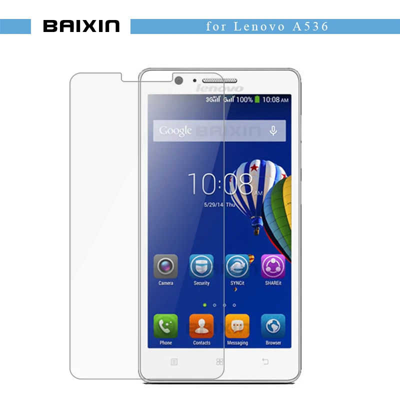 Baixin пленка из закаленного стекла для lenovo A536 a 536 9H жесткий 2.5D высокий прозрачный протектор экрана Бесплатная