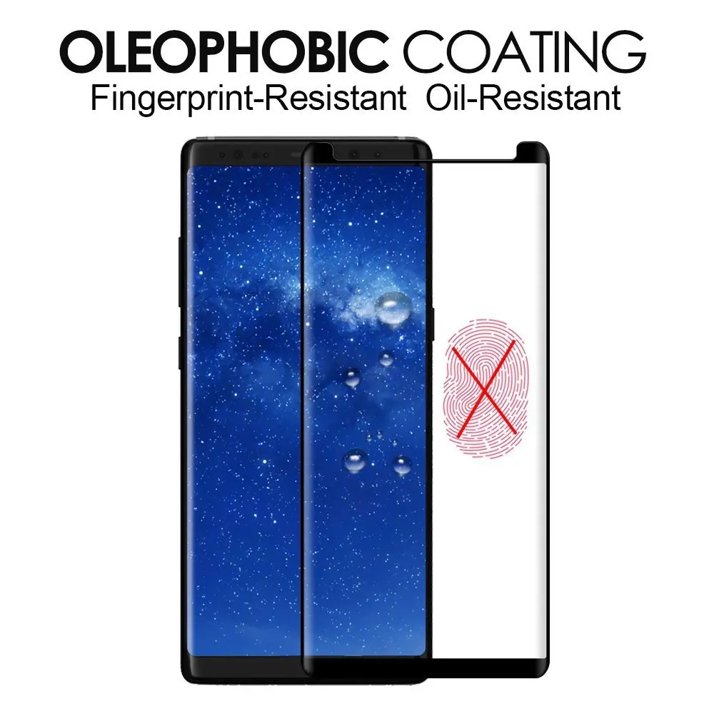 Закаленное стекло для Samsung Galaxy S8 Plus 3D круглая изогнутая Защитная пленка Note 8