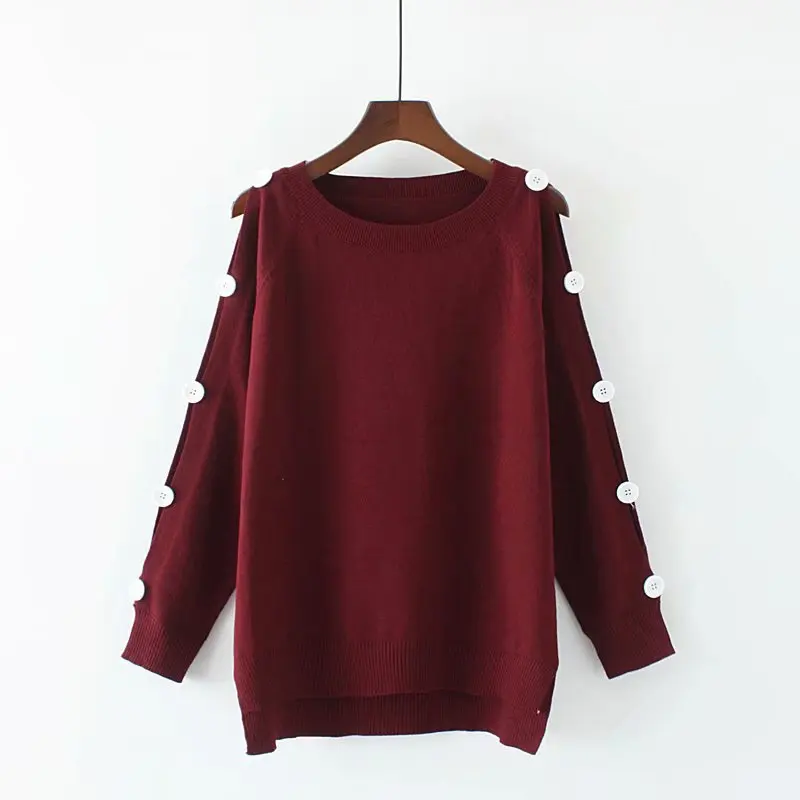 S69 Autumn Winter Casual Sweaters 4XL Plus Size Women Clothing Fashion Loose knitting Pullover CX133 | Женская одежда