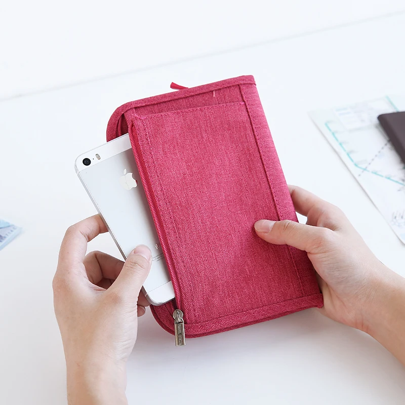 Обложка для паспорта зажим денег документов мужской и женский дорожный кошелек