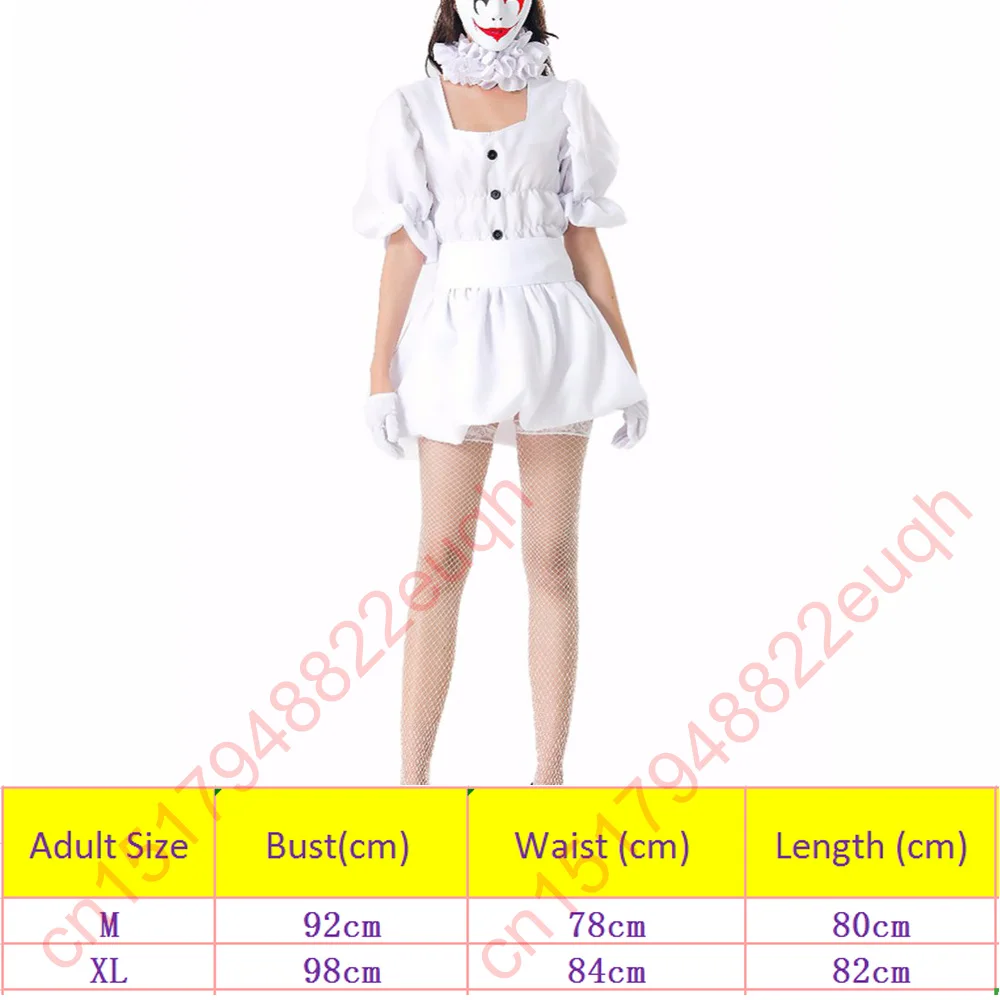 

Hot Stephen King's It Women Costumes Pennywise Costume Joker The Clown Cosplay Costume Girls Fancy Dress Halloween without Mask