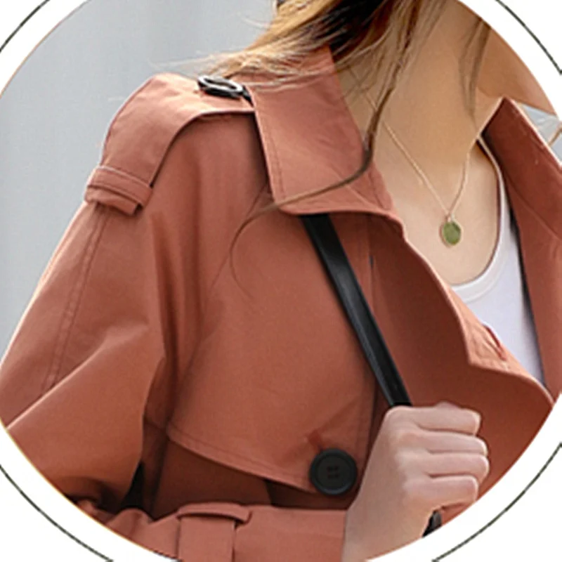 

2019 New Trench Coat Women Long Casual Cool Windbreaker Loose Solid Color Coats Female Fashion Sashes Slim Wild OL Casaco AC019