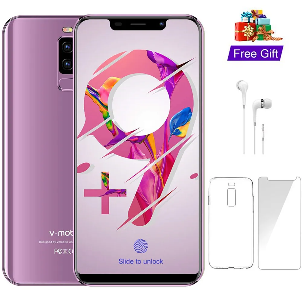 Отпечаток экрана TEENO VMobile S9 телефон телефоны Android 5 84 &quotполный Экран 19:9 3 Гб RAM 16