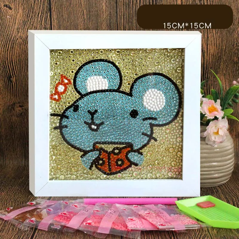 Мультфильм Аниме Животные Собака/кролик/свинья/корова Children5D DIY Diamond паста для