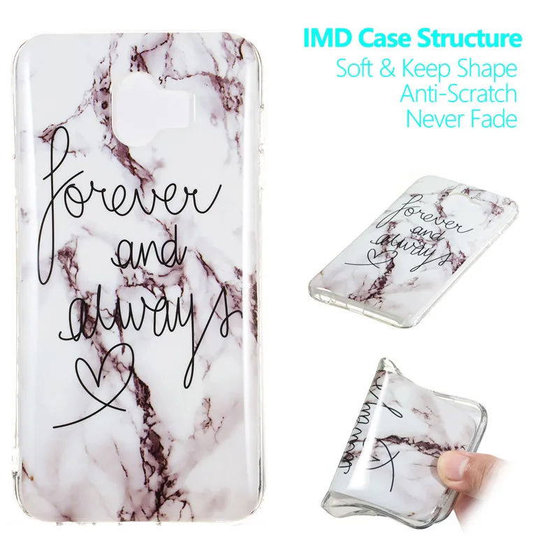 Чехол Luxury для Samsung Galaxy J4 2018 из мягкого силикона TPU в мраморном каменном дизайне, узкий чехол для телефона J400F J400DS on.