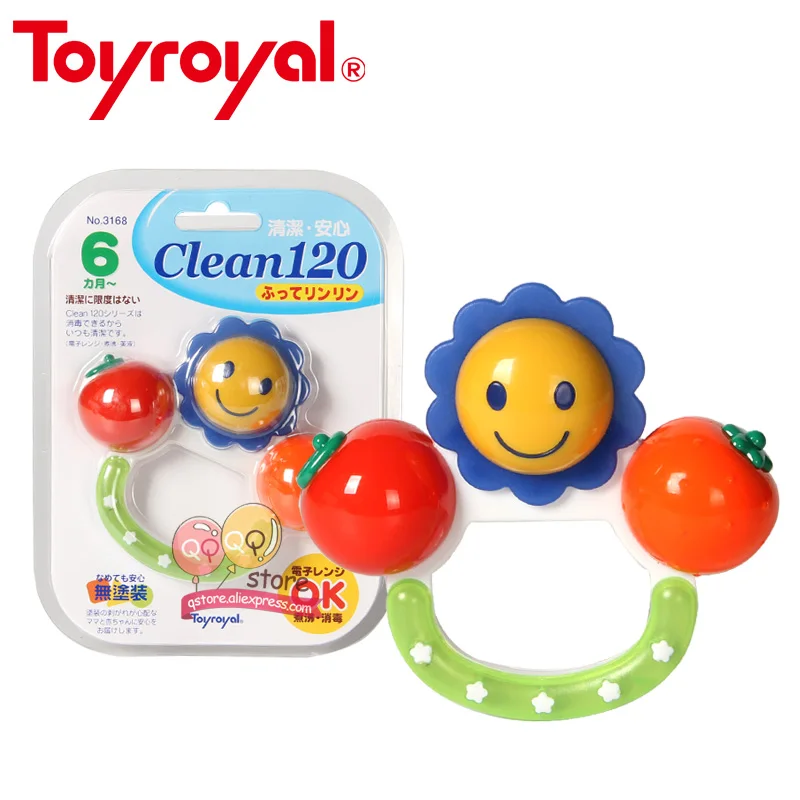 TR3168 Toyroyal Детские Прорезыватели для зубов, погремушка, безопасные сенсорные Развивающие игрушки для детей, вареный пар, чистый подарок для младенцев - Цвет: TR3168