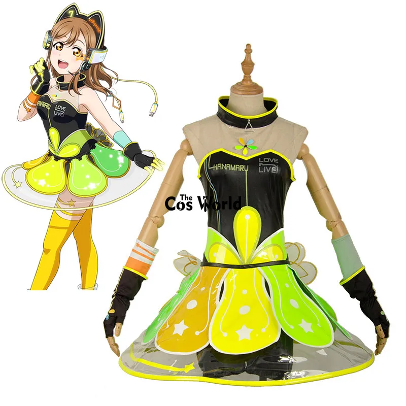 Love Live Sunshine Aqours Kunikida Hanamaru кибер видео игровая футболка Топ платье униформа наряд