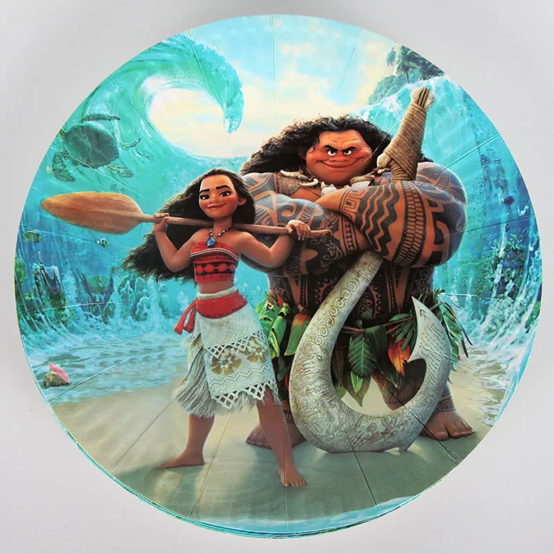 Disney с героями мультфильма «Моана»; одноразовая посуда наборы детский день рождения, мероприятие, вечеринка принадлежности баннер Подарочный пакет чашка для Baby Shower или для вечеринки по случаю Декор
