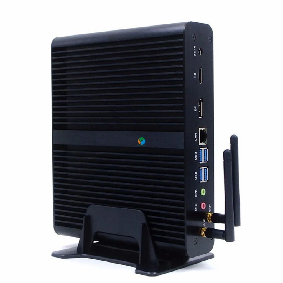 Причастником B13 безвентиляторный настольный компьютер мини ПК I5 7200U i7 7500U Windows 10 Max 16 Гб ram 512 ГБ SSD 1 ТБ HDD Free 300M WiFi 1,5 M HDMI