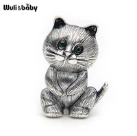 lovely fat alloy black cat brooch suits sweater scarf men and women brooches pin size 3 42 5cm