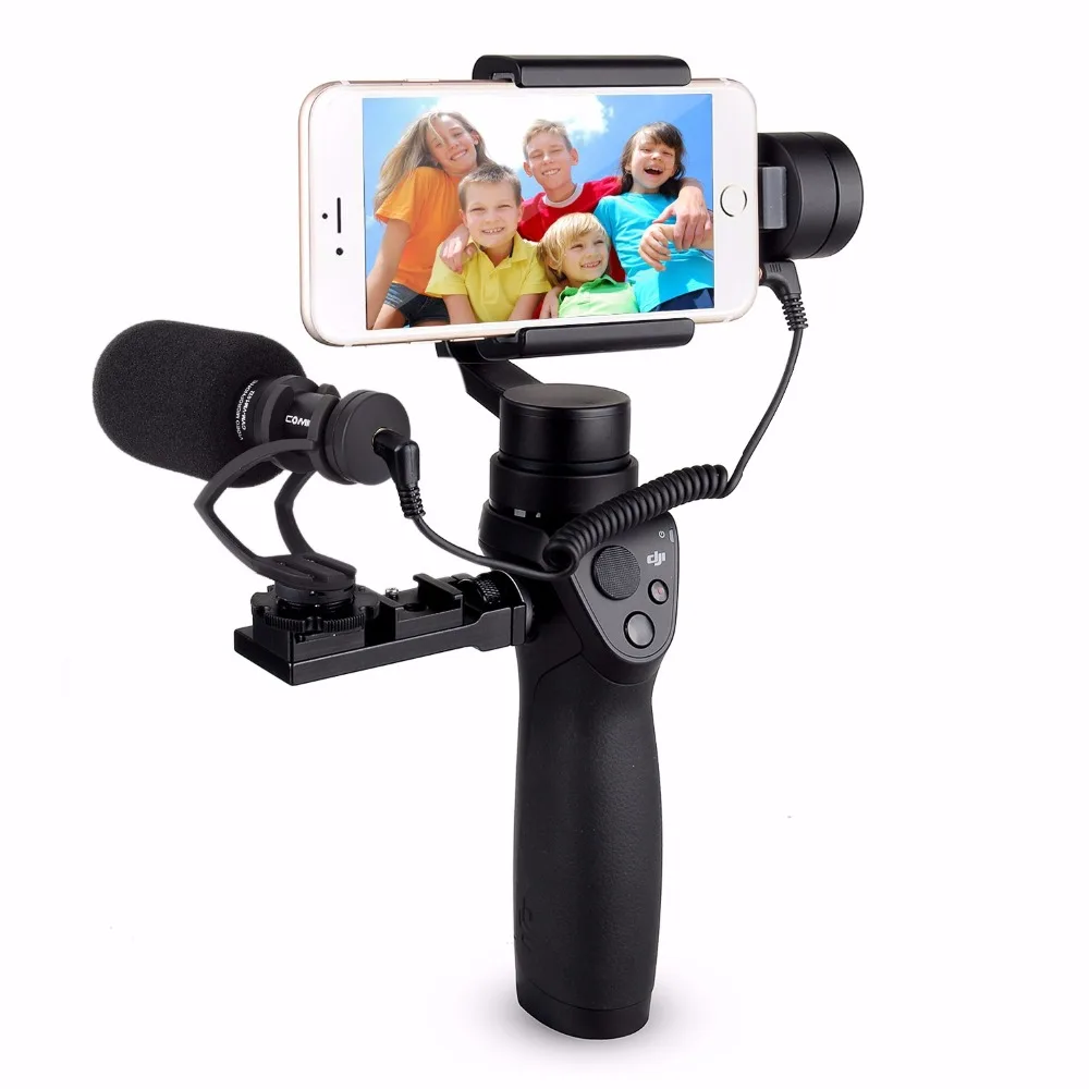 CVM-VM10 II кардиоидный направленный дробовик видео микрофон для DJI OSMO Mobile Plus смартфон GoPro микро камера черное крепление