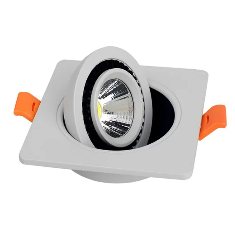 Новое поступление 7 Вт 10 квадратный/круглый Светодиодный точечный светильник с