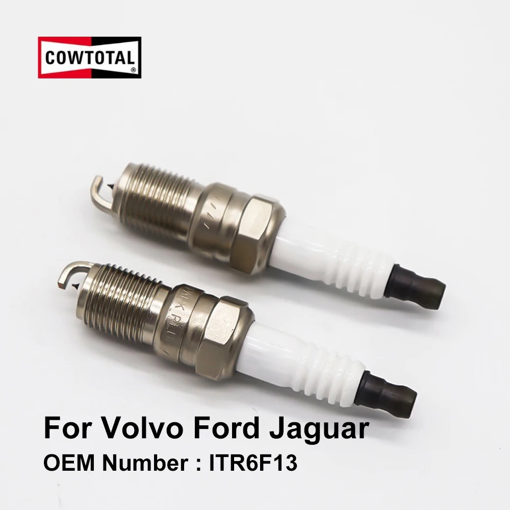 Свеча зажигания cowtote Iridium для Volvo C30 Ford Mondeo Kuga Jaguar XF X Type OE ITR6F13 (упаковка из 4)|Свечи и