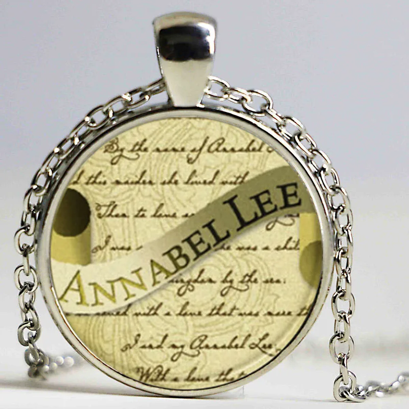 Annabel Lee ожерелье подвеска с логотипом Эдгар Аллан Poe готическое искусство