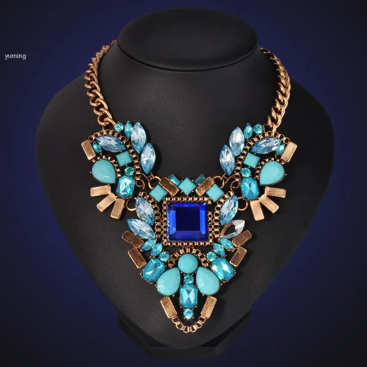 2014 мода коренастый ожерелье колье и подвески заявление украшения для женщин