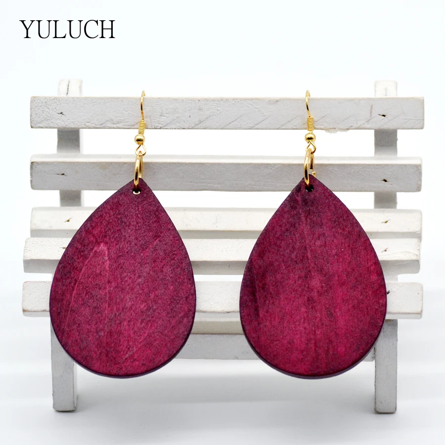 YULUCH 1 пара Женские Серьги хорошего качества Новое поступление однотонные