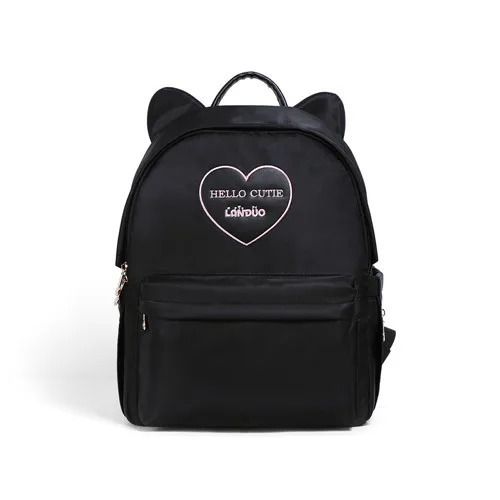 MPB96-black Новые сумки для подгузников LAND Mommy, кожаные сумки для мам, рюкзак для подгузников для малышей, сумка для прогулки с ребенком, Милый принт с сердцем, MPB96 - Цвет: MPB96-black