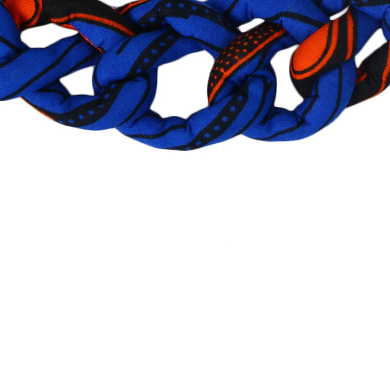 Модное ожерелье с принтом в африканском стиле Анкары украшения из ткани ручной