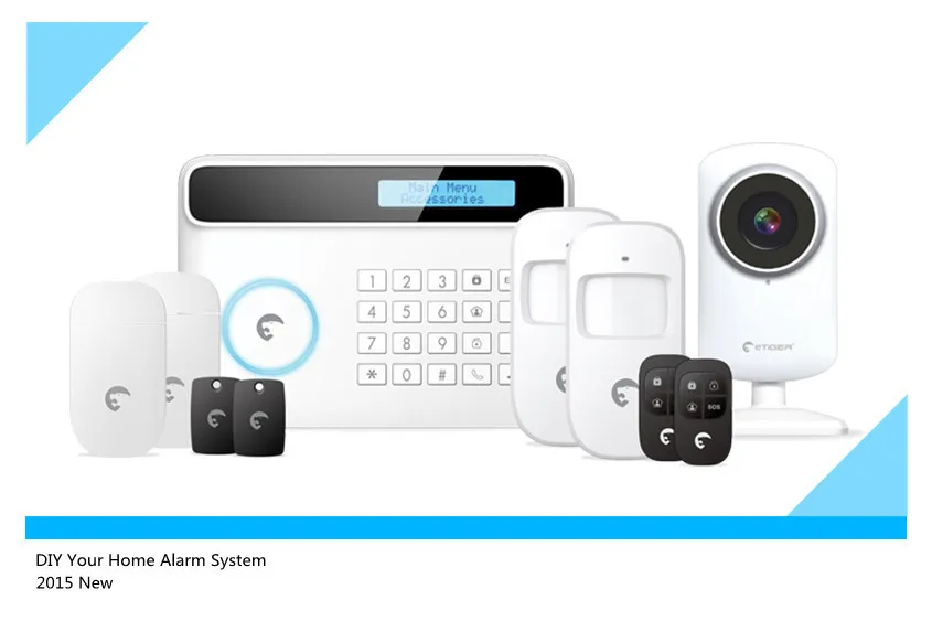 Wi Fi HD камера с Etiger S4 Беспроводная GSM/PSTN домашняя умная система сигнализации
