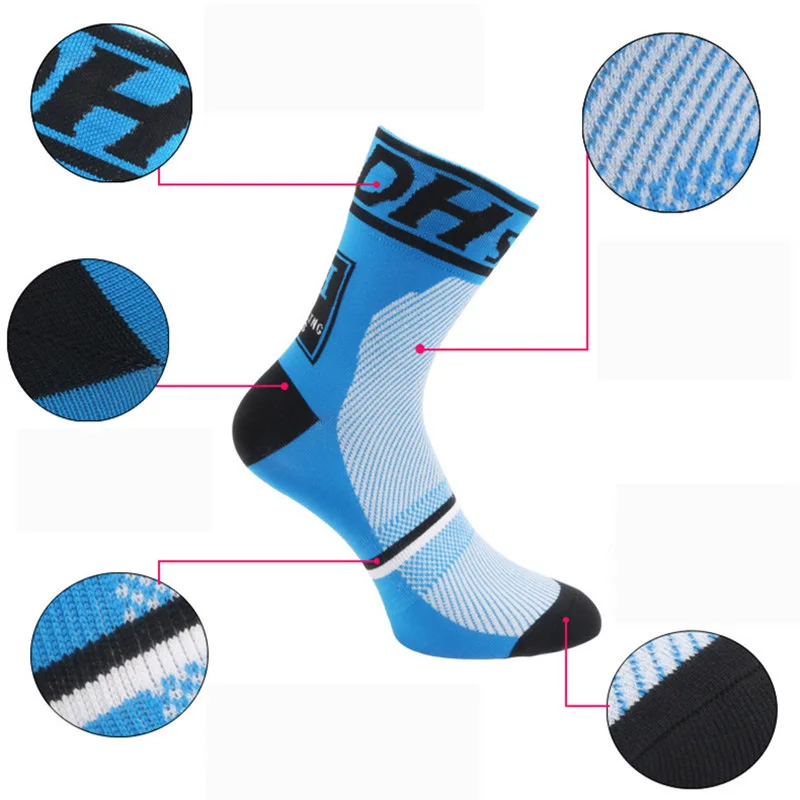 Летние мужские и женские велосипедные спортивные носки для езды на велосипеде