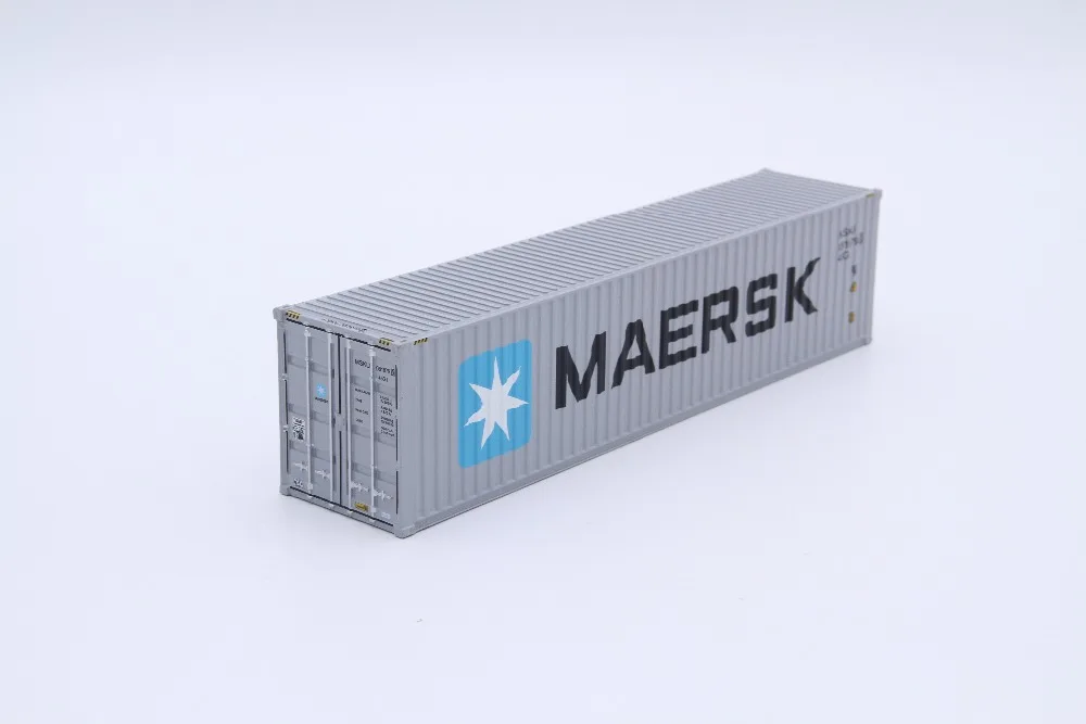 Коллекционная литая Игрушечная модель подарок 1:50 весы MAERSK 40-футового грузовой контейнер модель для делового подарка, Дисплей украшения