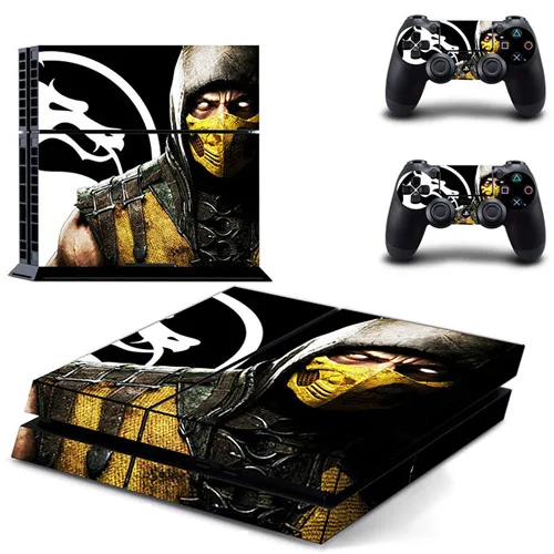 DPTM0028 Mortal Kombat PS4 наклейка для sony playstation 4 консоль и 2 контроллера PS4 наклейка для кожи виниловая - Цвет: DPTM0028