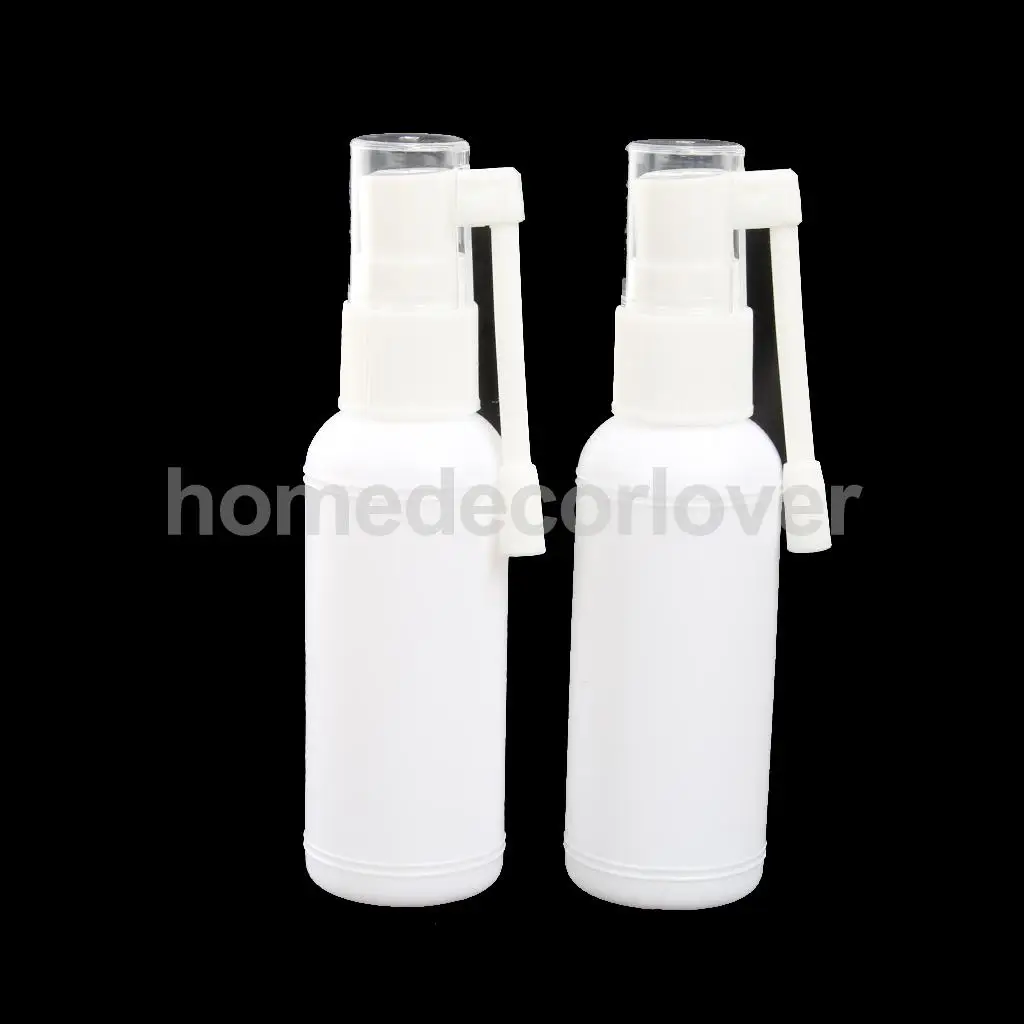 

15ML Plastic Nasal Throat Fine Mist Spray Bottle Pump Sprayer with Cap-White