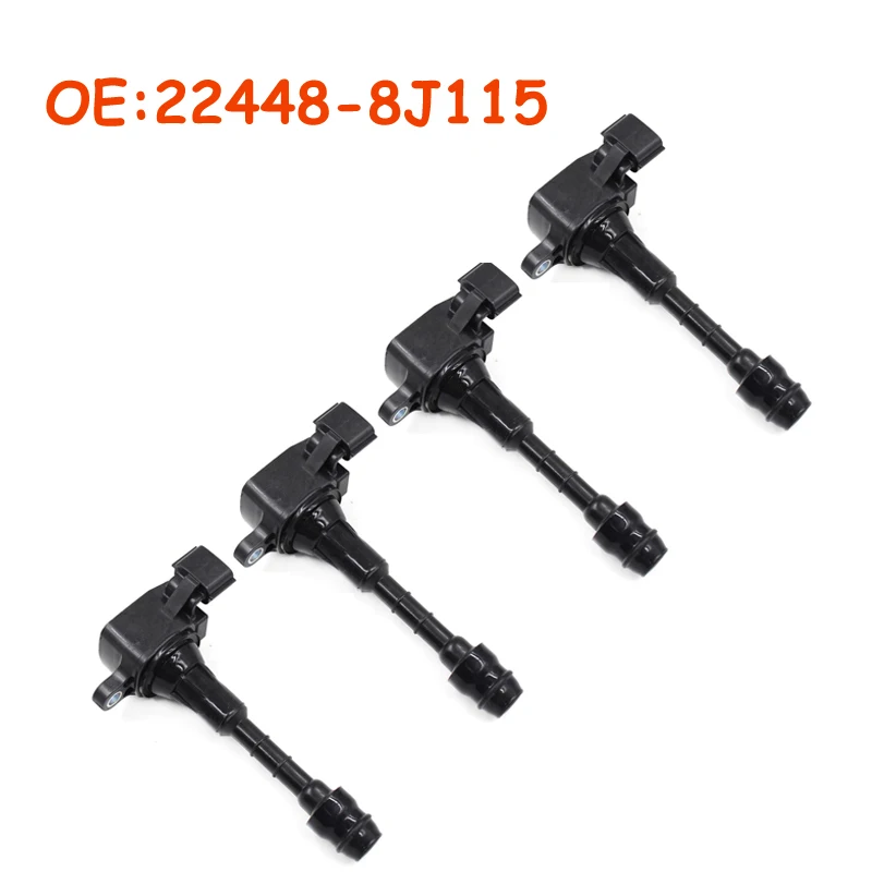 

4 PCS 22448-8J115 224488J115 For Nissan Maxima Murano Pathfinder Quest Xterra Infiniti I35 QX4 02 03 04 05 06 07 Ignition Coil