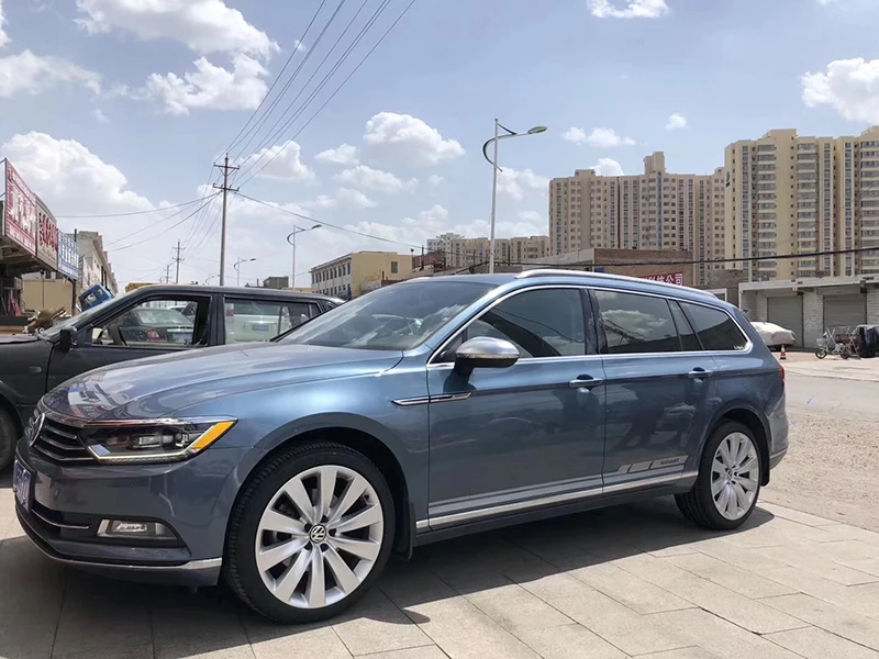 Автомобильные аксессуары для Volkswagen Passat B8 VW CC Rline хромированный матовый боковой корпус бокового зеркала колпачки Серебристые матовые